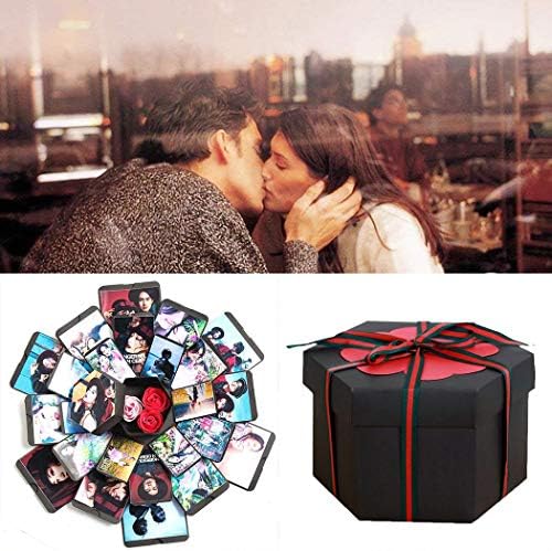 Keptei Photo Album Explosion Box Lovers Surprise DIY Box for Valentine's Day Anniversary Wedding Birthday Gift