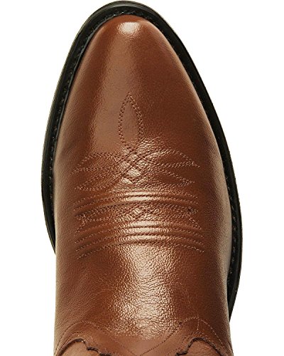 Old West Men's Smooth Leather Cowboy Boot Medium Toe Tan 10 D(M) US - Thumbnail 5