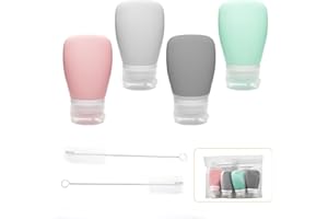 4Pcs Squeeze Salad Dressing Bottles, XJMWXHFC Mini Sauce Condiment Bottles, Leakproof Salad Dressing Container with 2pcs Clea