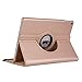 iPad Air 2 Case, AiSMei Rotating Stand Case Cover with Auto Wake Up/Sleep Function For Apple iPad Air 2 [Model A1566 A1567] the 6th Gen 9.7-Inch iPad Released in 2014, Bonus Stylus + Film - Gold