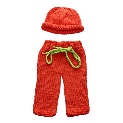 Zhuhaitf Fashion Baby Boy Girl Crochet Knit Costume Photo Prop Outfit 2178