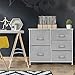 Sorbus Dresser with 5 Drawers - Chest Organizer Unit with Steel Frame Wood Top & Handle Easy Pull Fabric Bins for Clothes - Storage Furniture for Bedroom, Hallway, Living Room, Nursery & Closet