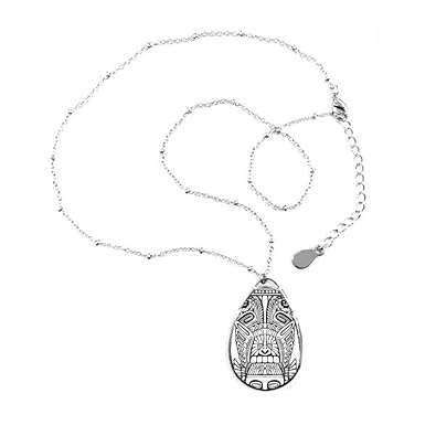 Diythinker Indien Abstrait Totem Ligne Dessin Totem Visage