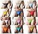 JINSHI Mens Briefs String Bikini Sexy Thong Underwear 12-Pack XXL
