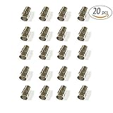 REVEW 20PCS Cord End Caps Bracelet End Caps Locking Bracelet Rope End Cap Cord Ends (4mm)
