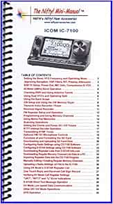 Icom IC-7100 Mini-Manual by Nifty Accessories: Amazon.com: Books