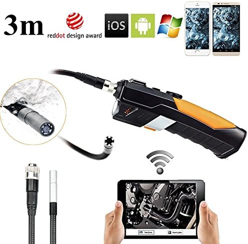 Giwox 720P HD Handheld 2.0 Mega Pixels Borescope Camera for iPhone/Android Smartphone/iPad(3M)