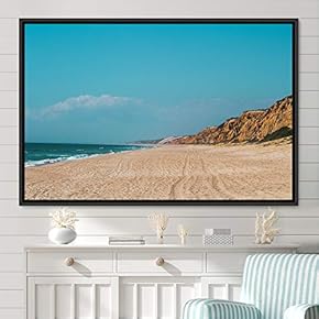 signwin Framed Canvas Wall Art Coastal Freedom Aerial...