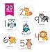 LittleLight | 20 Pack of Baby Monthly Stickers with Animals. My First Growth and Holiday Onesie Stickers for Boy, Girl, Baby.