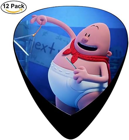 captain underpants Guitar Picks Celluloid Medium 12 Pack Complete Cool Custom Assorted