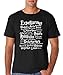 AW Fashion's List Of Harry Potter Spells - Harry Potter Humor Shirt Premium Men's T-Shirt (Large, Black)