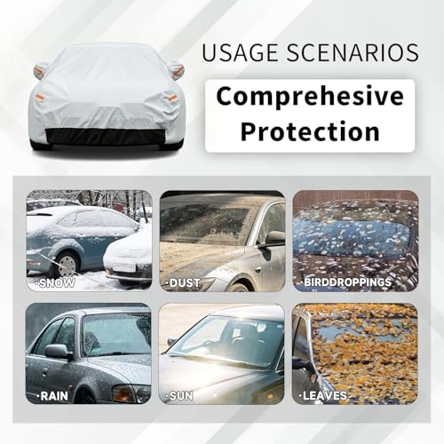 GUNHYI Cubierta de Coche de 6 Capas para VW Jetta de 1998 a 2022, Cubierta Exterior Completa Resistente al Agua para Todo Tipo de Clima