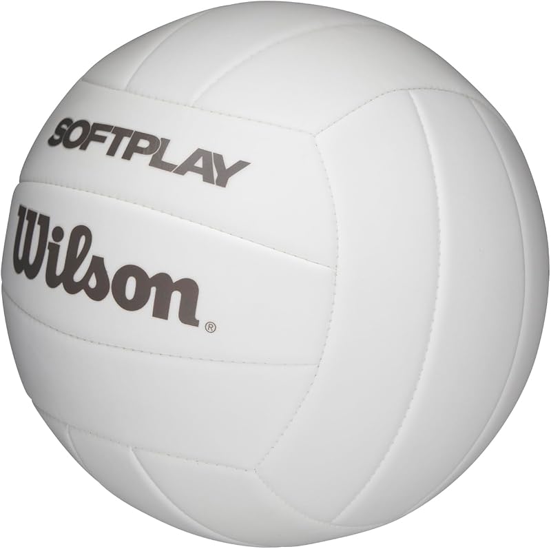Pelota de Voleibol Playa AVP Soft Play, de Espuma Eva, Comodidad y Estilo, Principiantes, Tamaño Oficial, de Interior o Exterior, Color Blanco