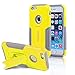 iPhone 6 Case, Honeycase [Kick-Stand] Protective [Slim Fit] Dual Layer Protective Hybird Armor Case Advanced Shock Absorption Protection with Kick-Stand Feature for iPhone 6 4.7-Inch (2014) (Yellow)