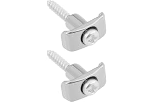 LT Easiyl 2pcs Silver String Guides with Screws Compatible With Fender Stratocaster Compatible With Telecaster Guitars