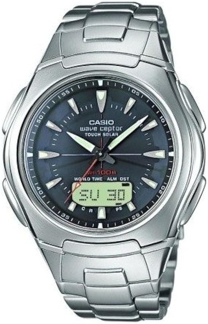 Casio WVA430DU1AVER Tough Wave Ceptor Radio controlled Solar power Combi Watch Amazon.co.uk