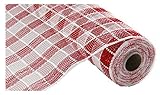 Plaid Check Deco Poly Mesh Ribbon- 10