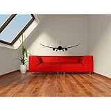 Boeing 787 Airplane Silhouette Vinyl Wall Decal Sticker