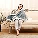 LANGRIA Sherpa Blanket Super Soft Warm Breathable Lightweight Reversible Bed or Couch Throw Fleece Blanket Eco-Friendly Easy Care for Winter (60 x 80 inches Twin Size, Grey)