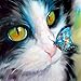 Franterd Lovely Animal, DIY Diamond Painting, 5D Full Drilled Cross Stitch, Square Crystals Diamond Embroid (1, Cat 1)