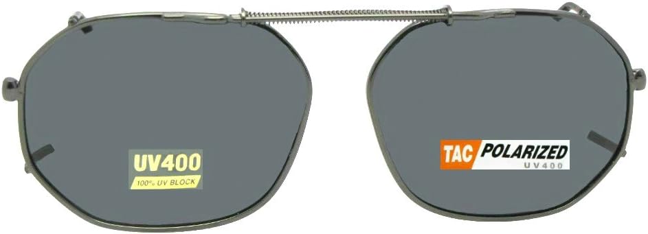Sunglass RageRound Square Polarized Clip-on Sunglasses