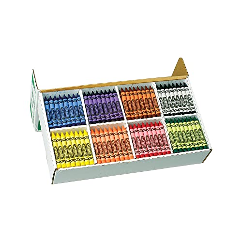 Crayola Crayon Classpack 400ct (8 Assorted Colors), Large Crayons for
