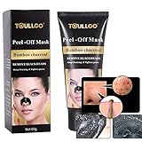 Black Peel off Mask, Blackhead Remover Mask, Charcoal Black Mask, Peel off Purifying Pore Mud, Blackhead Remover Remove Blackheads, Deep cleansing Dead Skin, Acne, Oil Control (60ml)