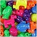 BeadTin Neon Bright Mix Pet Parade Shaped Plastic Pony Beads (2oz)