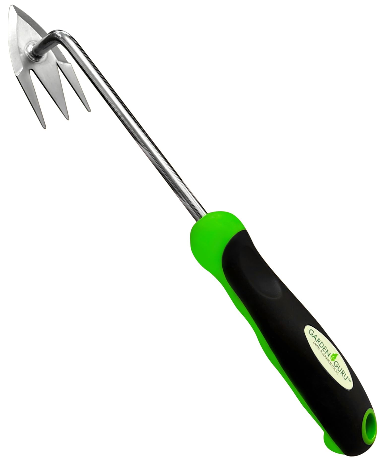 Photo 1 of Garden Guru Root Weeder Tool with Ergonomic Handle - Stainless Steel Weed Puller for Planting, Weeding, Flower and Vegetable Care in Lawn Garden Yard | Rust Resistant