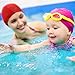 QY 2Pack Superior Polyester Cloth Fabric Bathing Cap Swimming Caps Swimming Hats for Water Sports,Sky Blue Color