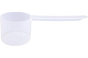 THE SCOOPIE Plastic Measuring Scoop, 4 Tablespoon (60 cc | 1/4 Cup | 2 oz. | 60 mL) Long Handle Spoons for Powders, Granules, Coffee, Pet Food, Baking Supplies, Protein and Other Dry Goods, BPA Free (Set of 1)