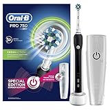 Oral-B PRO 750 CrossAction - Cepillo de dientes eléctrico recargable, temporizador profesional