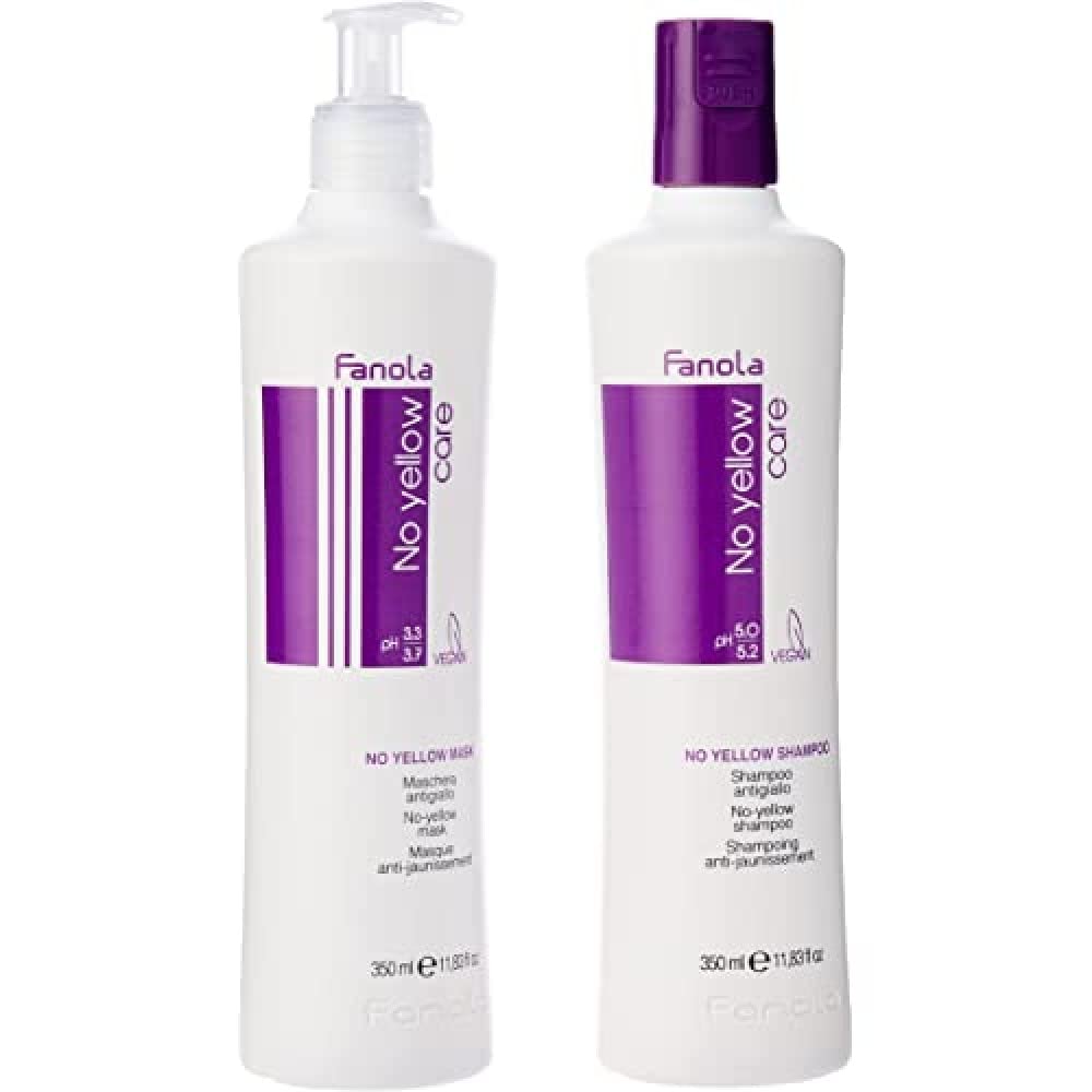 Fanola No Yellow Shampoo and Anti-Yellow Mask - 700 ML