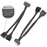 Zheino 2 Pack 15 Pin to Dual 15 Pin SATA Power Splitter Cable Distribution Cable 15cm