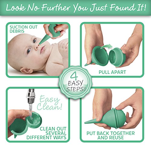 Baby Nose Suction Nasal Aspirator and Booger Sucker for Infants