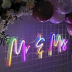 WMAT Personalized LED Neon Signs for Wedding Decor