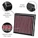 K&N Engine Air Filter: Increase Power & Acceleration, Washable, Premium, Replacement Car Air Filter: Compatible with 2005-2010 Ford Mustang and Mustang GT, 33-2298