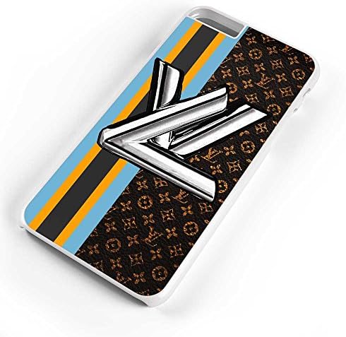 Gebleg-the best yellow blue pattern for iPhone 6 Plus case White Hard Plastic Case