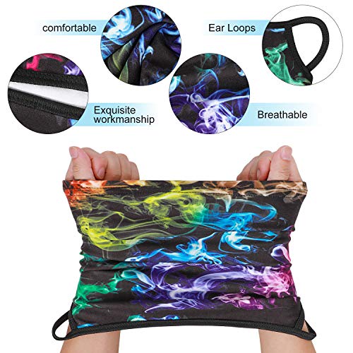 Kids Neck Gaiters Bandanas Face Covering Scarfs Battle Anti Dust Mouth Balaclavas Headband Autumn and Winter Warm Face Scarf with ear-loops