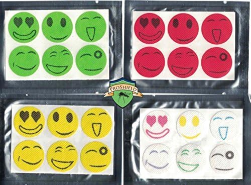 Proshield Summer Mosquito Repellent Drive Midge Sticker Patch Natural Essential Oil, Mat Green