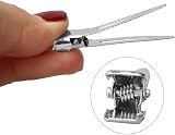 nuosen 50 Pcs Curl Clips 1.75 Inch Silver Alligator Hair Pins for Extensions view 3