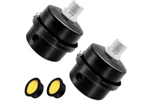 Tnuocke 2 pcs 3/8" Thread Air Compressor Silencer, Air Compressor Intake Filter Sound Muffler Accessories 16mm for generators, blowers, exhaust ports