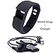 Nicequip TM Replacement Bands Wristband Strap with Clasps with TW64 charger for TW64 (Black)
