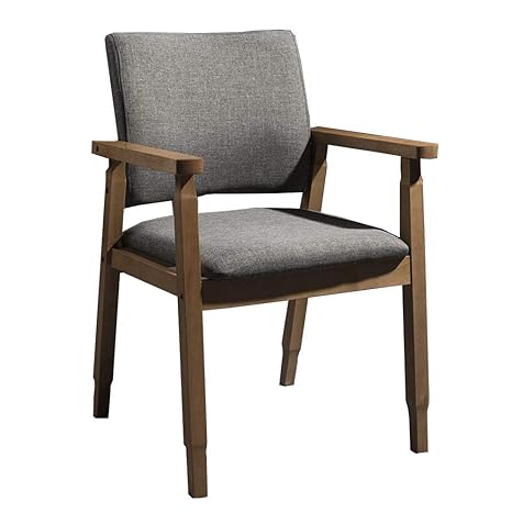 Amazon Com Dining Chairs Cjc Beechwood Frame Linen Suede Oil Wax