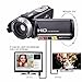 Digital Camcorder,3.0 Inch FHD 1080P Camera Camcorder,24MP Video Camera with 270 Degrees Rotatable Screen,16X Digital Zoom Camcorder Recorder