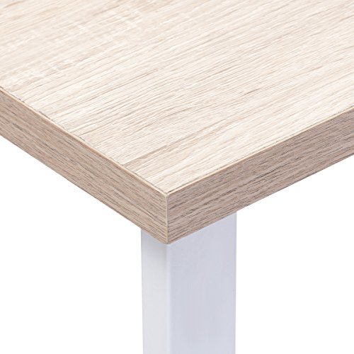 Tangkula Writing Table Wood PC Laptop Beginnings Computer Desk Home Office Furniture - Thumbnail 6