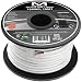 Mediabridge 16AWG 4-Conductor Speaker Wire (100 Feet, White) - 99.9% Oxygen Free Copper - UL Listed CL2 Rated for in-Wall Use (Part# SW-16X4-100-WH)