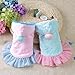 haoricu Puppy Clothes, Chiens Velvet Dog Dress Pet Clothes Clothing Small Puppy Winter Warm Coat Custome (M, Blue)