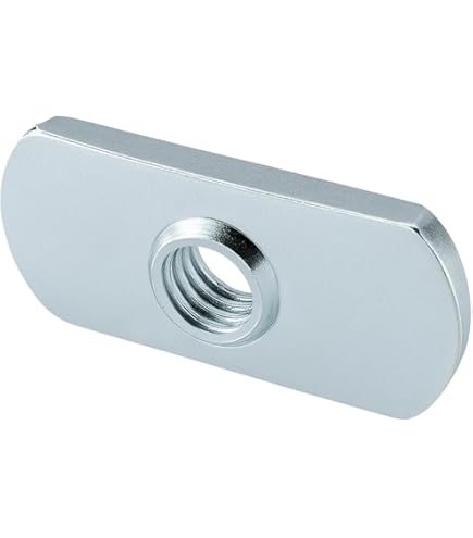 uxcell M6 Carbon Steel Slab Base T-Shaped 2 Projection Weld Nuts