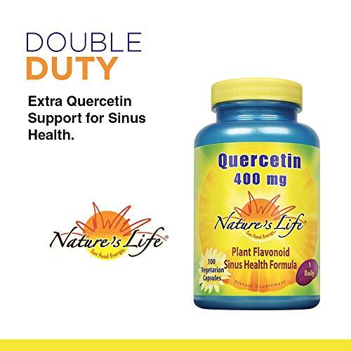 Nature's Life Bromelain Sinus Ease 1200mg with Vitamin C & Quercetin Sinus Health, Immune